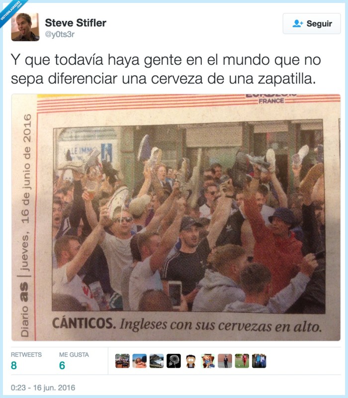 zapatilla,cerveza,locura