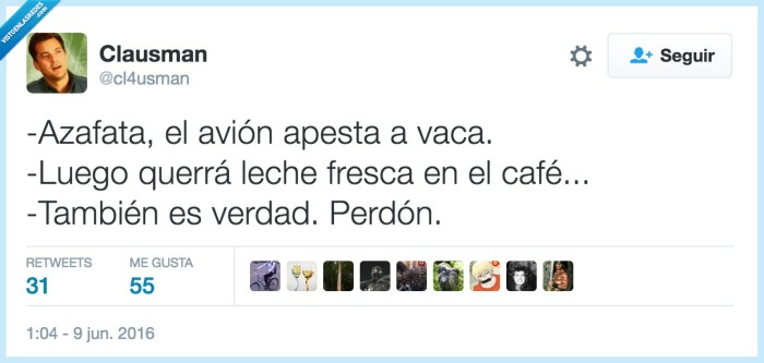 vaca,avión,leche fresca,café