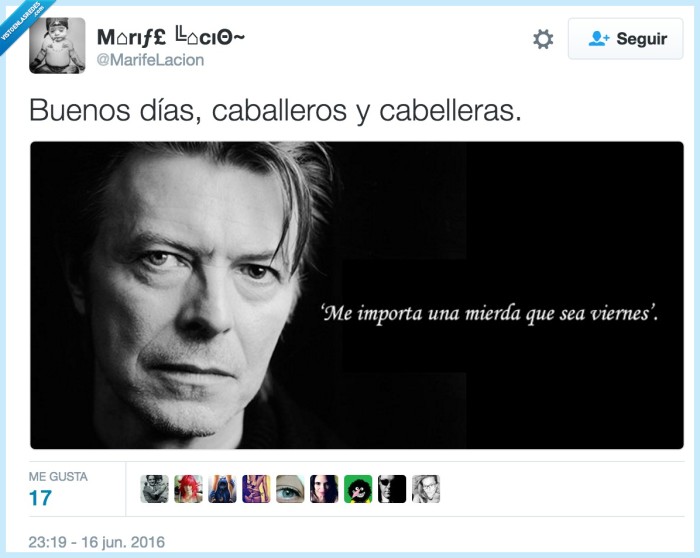 viernes,cansinos,siempre igual