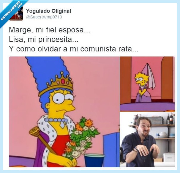Pablo Iglesias,Podemos,los Simpson,niño rata