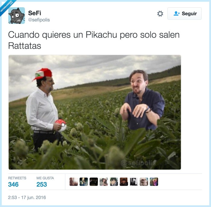 rajoy,pablo,podemos,política,ratata,pikachu