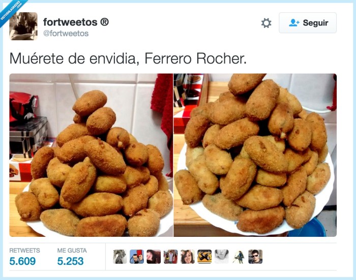 446245 - Croquetas 1 - Ferrero Rocher 0, por @fortweetos
