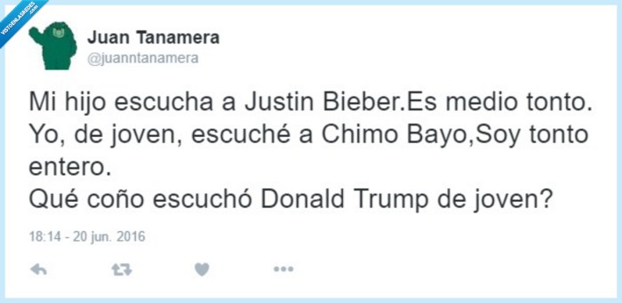 hijo,justin bieber,chimo bayo,donald trump