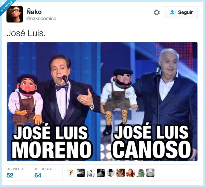 josé luis moreno,viejo,joven,canas