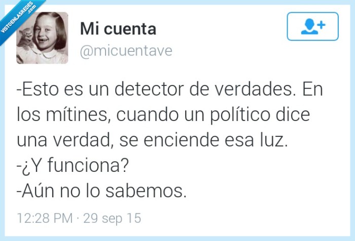 promesas. detectpr. verdad. política