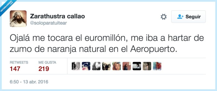 euromill&oacute;n,zumo de naranja,caro