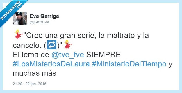 tve,los misterios de laura,ministerio del tiempo,series,cancelar