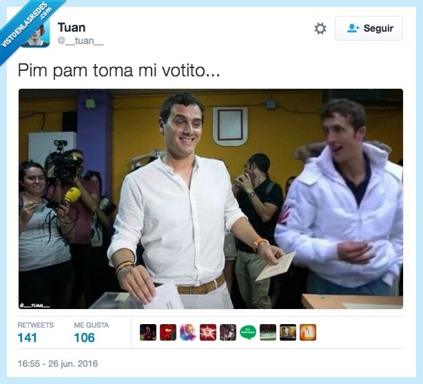albert rivera,votar,pim pam toma lacasitos,resaca