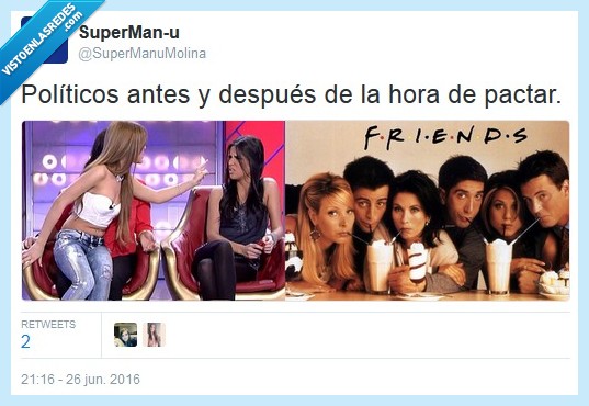 pactar,elecciones generales,friends,mujeres y hombres y viceversa