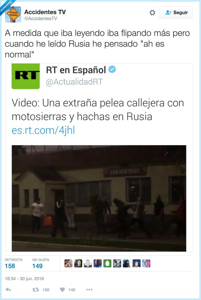 rusia,hachas,accidente