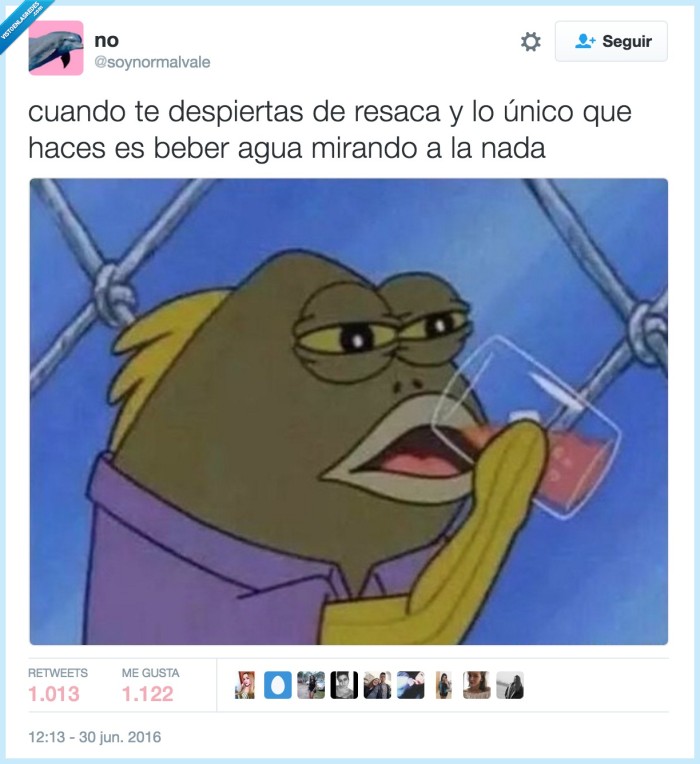 resaca,agua,beber
