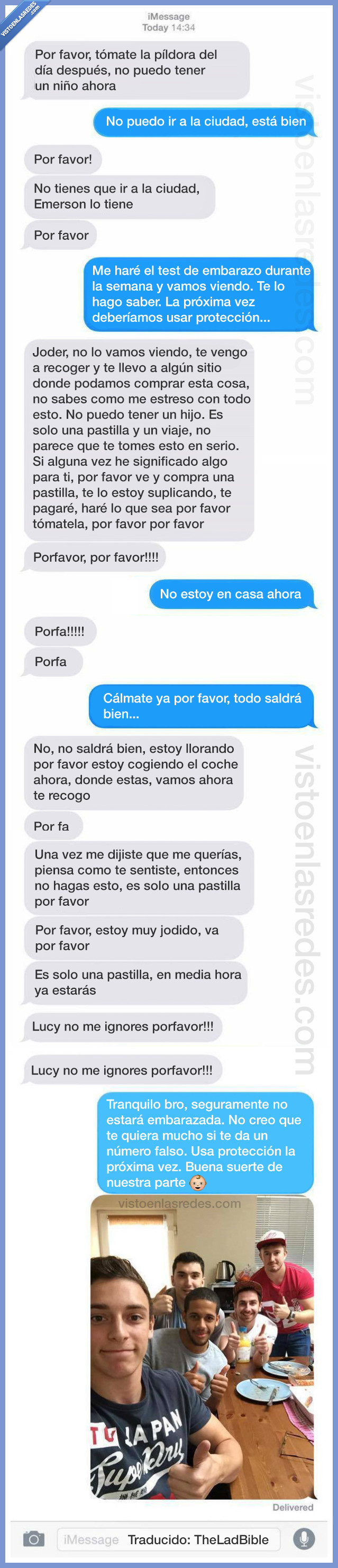 test de embarazo,embarazada,mensajes,píldora día después,pastilla