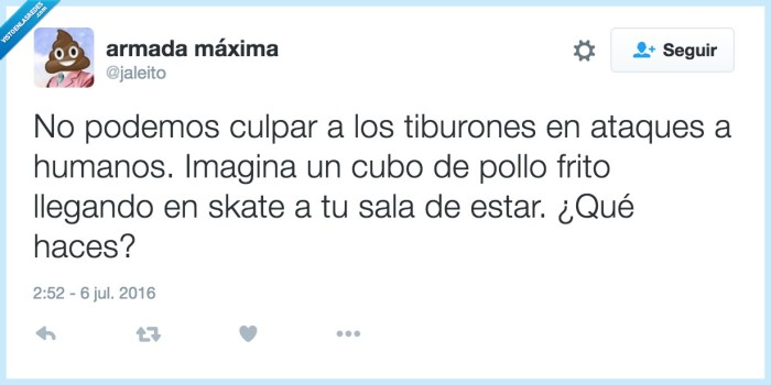 tiburones,pollo frito,ataque