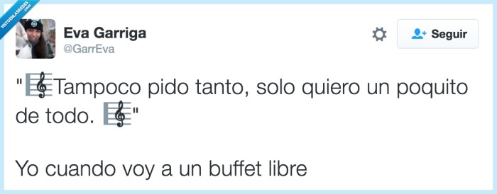 canción pegadiza,comer,buffet