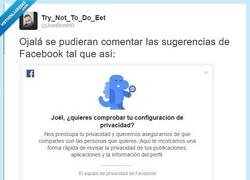 Enlace a Ojalá se pudieran comentar las sugerencias de FB por @joelbonetr