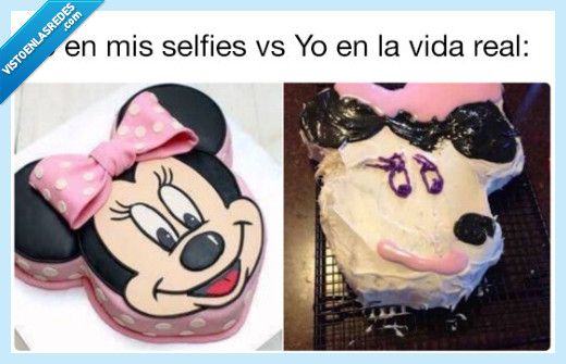minnie mouse,galleta,deshecha,selfie