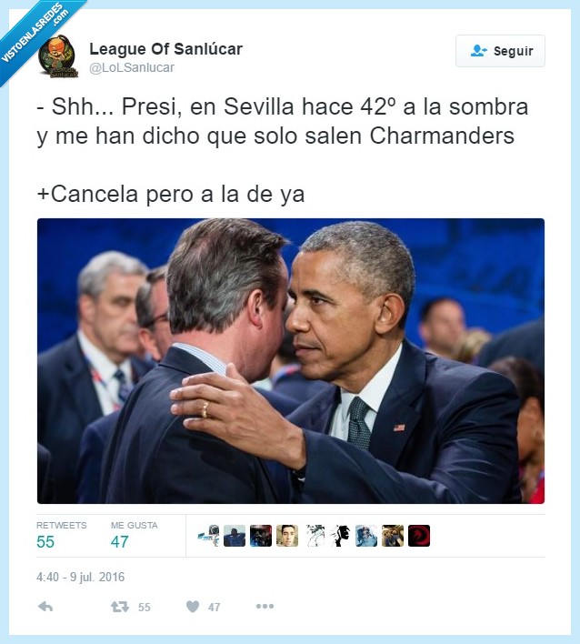 obama,presidente,twitter,lolsanlucar,pokemon go