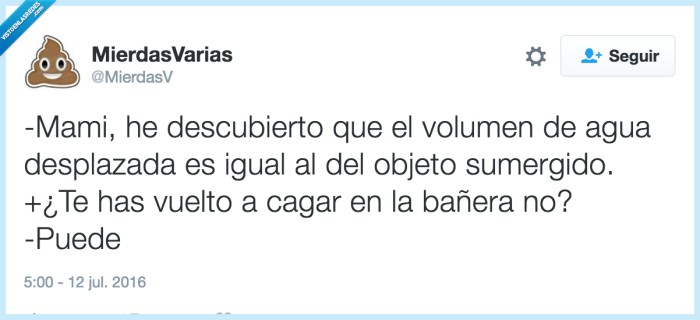 bañera,cagar,fisica,fluidos