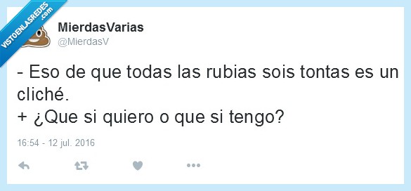 rubias,cliché,chicle