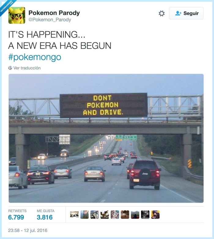 pokémon go,autopista,anuncio,carretera