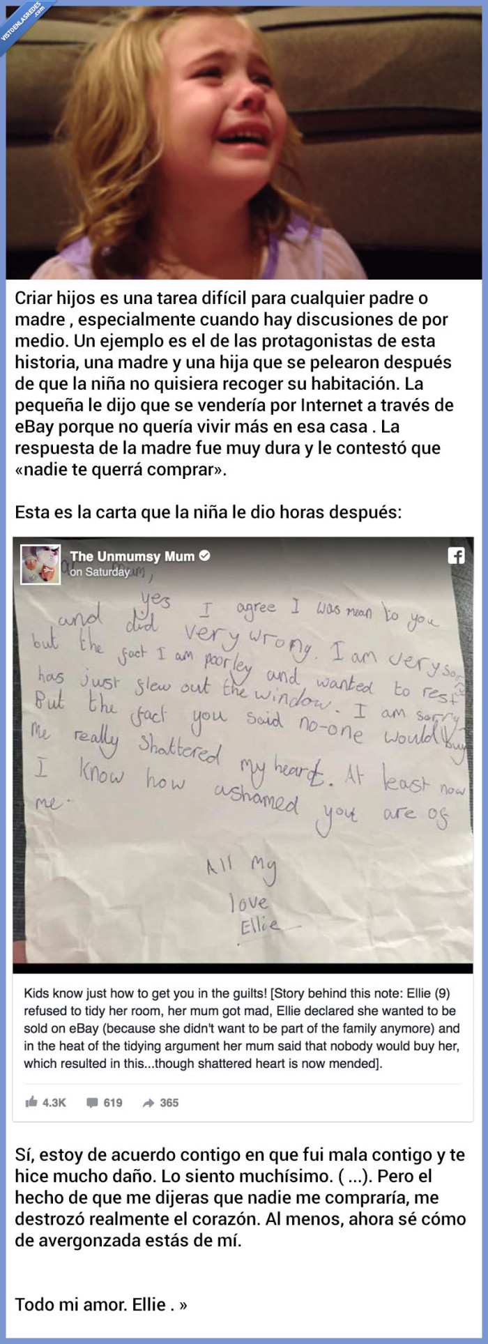 niña,ebay,vender,carta