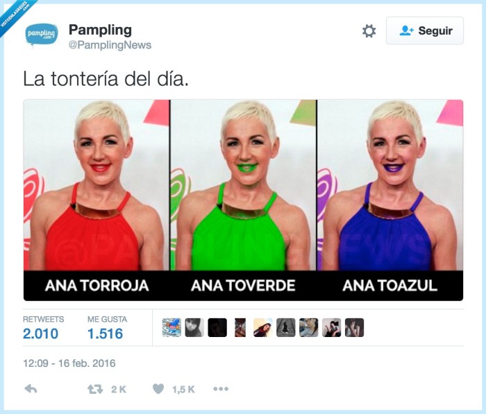 ana torroja,azul,verde,chistaco