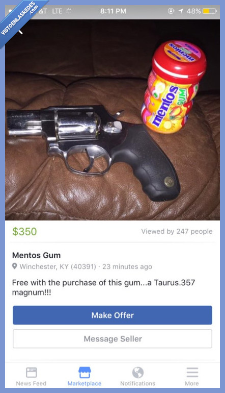 mentos,regalo,arma