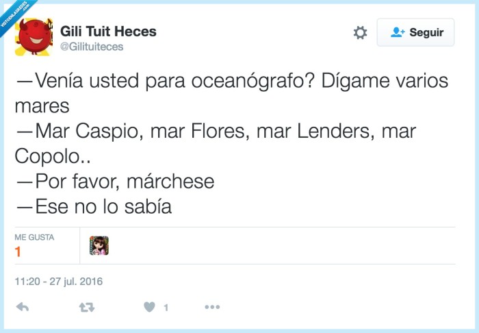 oceanógrafo,mar Flores,mar Lenders,mar Copolo