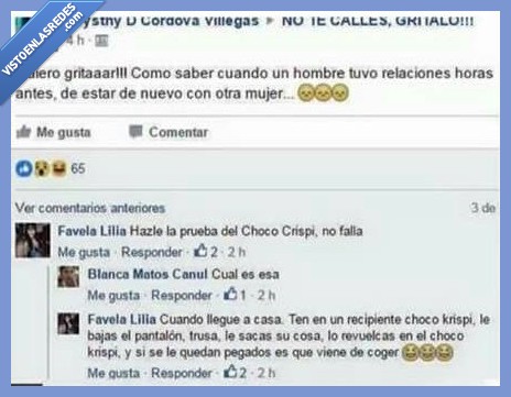 mujeres,celos,facebook,loca,choco krispis,infidelidad