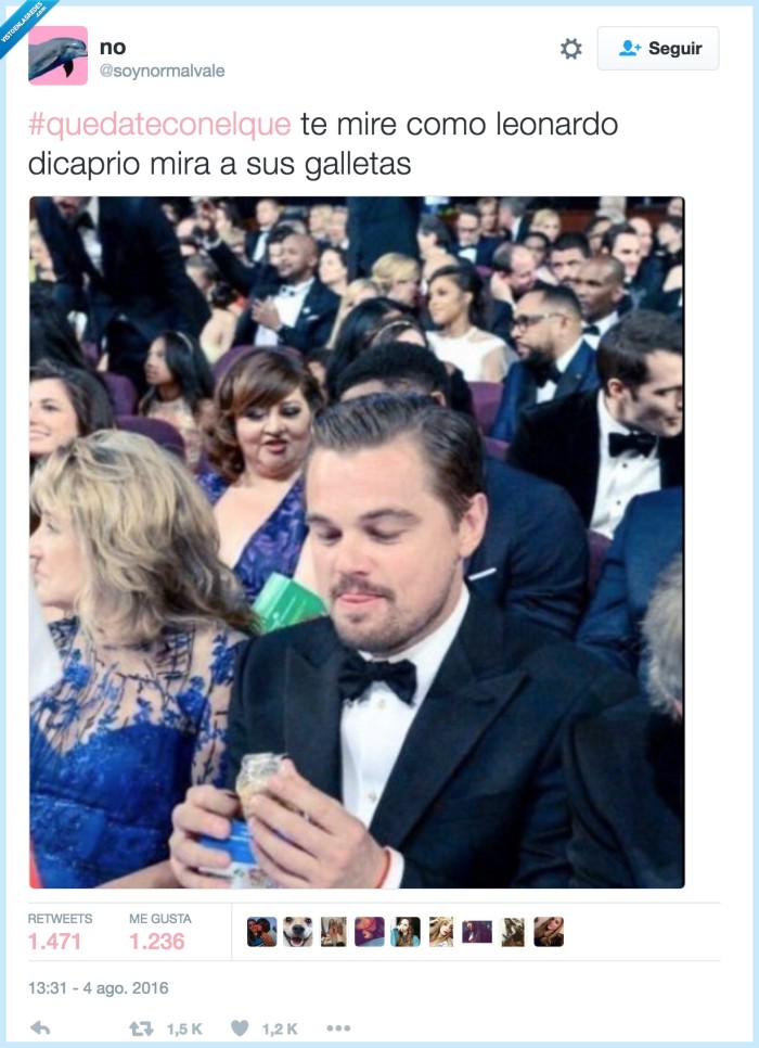 galletas,leonardo dicaprio,mirar