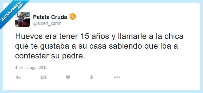 15 años,el whatsapp antiguo,llamada,padre,chica