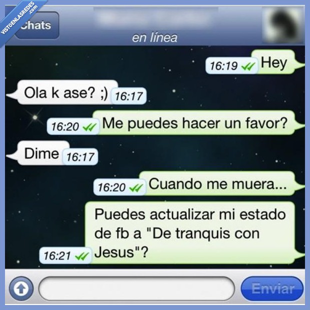 de tranquis,muerte,morir,whatsapp,con Jesus,madre mia como esta la gente