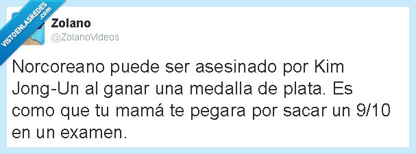 JJOO,Rio 2016,Corea del norte,Kim Jong-Un,Dictador,plata,matar