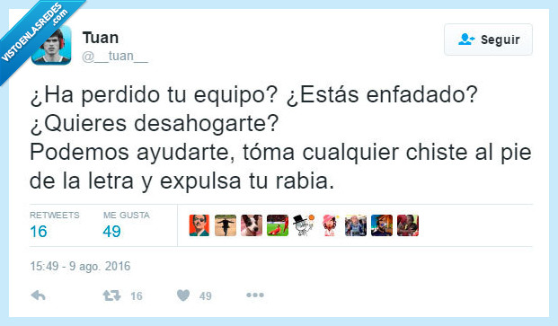 perdido,perder,equipo,enfadado,desahogar,rabia,letra,chiste