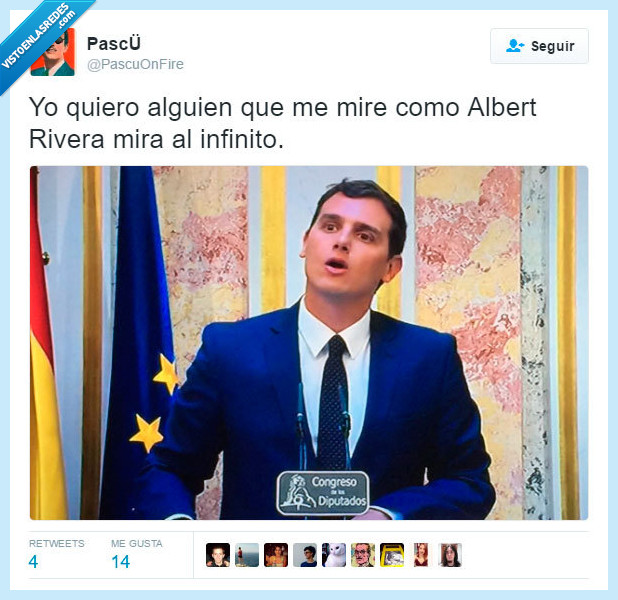 Albert Rivera,infinito,mirar,cielo,amor,mirada