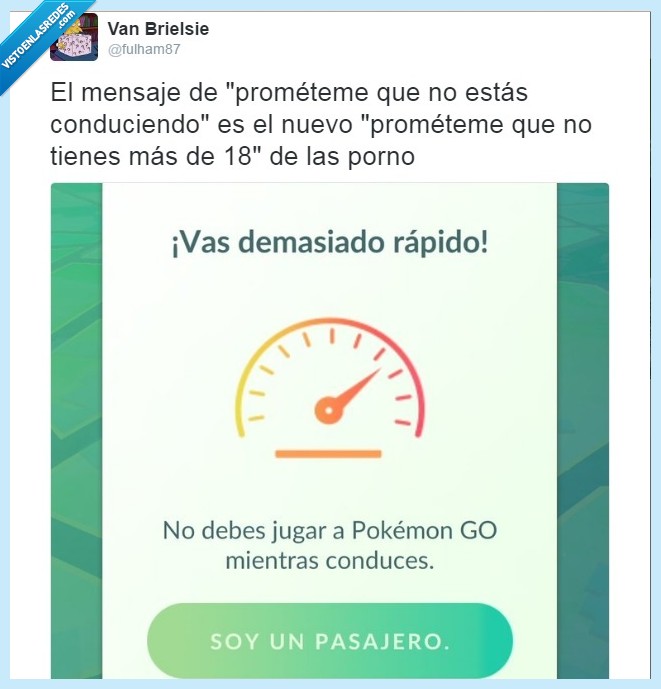 pokemon go,mensaje,conducir