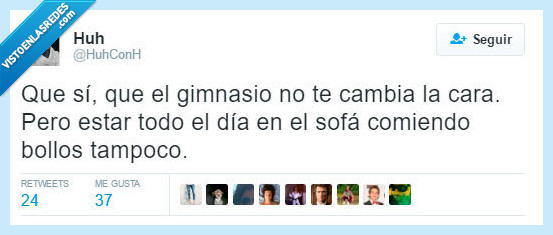 gimnasio,feo,cambiar,cara,sofa,comiendo,comer,bollo,tampoco