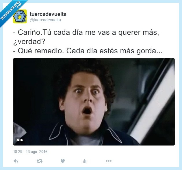 novia,engordar,gorda,querer,amor,relaciones,pareja,omg,zas en toda la boca