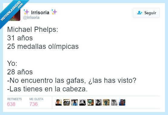 Michael Phelps,medalla,oro,olimpico,juegos,jjoo,gafas,cabeza,perder