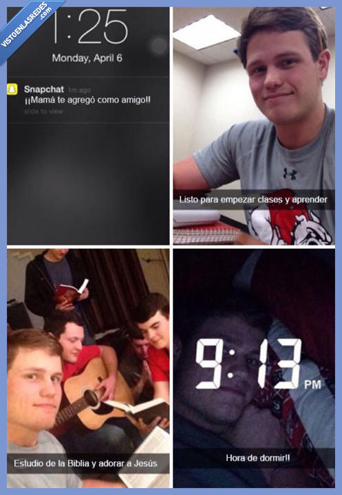 snapchat,madre,seguir