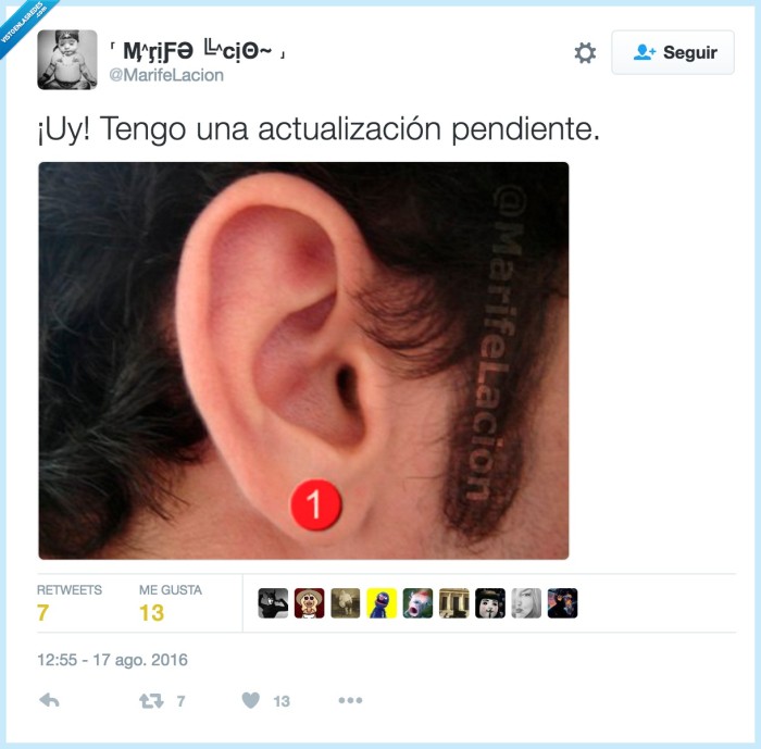 actualizaci&oacute;n,pendiente