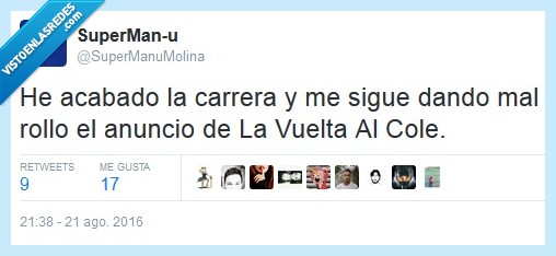 vuelta al cole,carrera,mal rollo