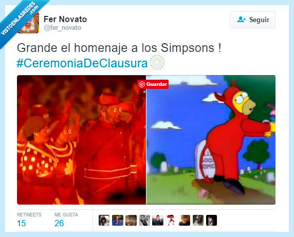 olimpiadas,ceremonia,clausura,fuego,homer,malo,demonio,diablo,los simpson