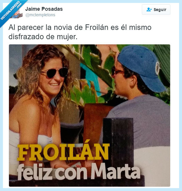 Froilan,disfraz,mujer,clavado,novia,marta
