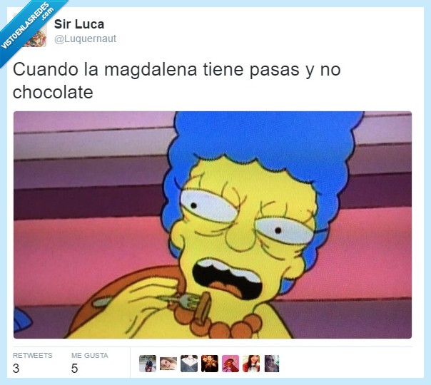 chocolate,pasas,asco,marge,simpson