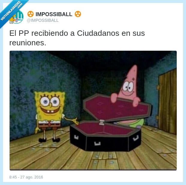 pp,ciudadanos,reuniones,bob esponja,ataud