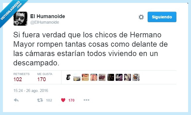 hermano mayor,programa,chicos,locos,descampado,romper,cosas