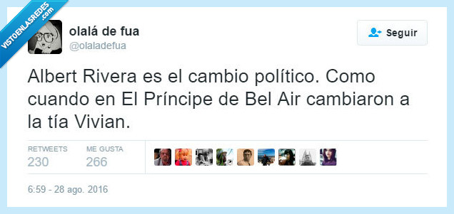 Albert Rivera,cambio,politico,Principe,Bel Air,tia,vivian