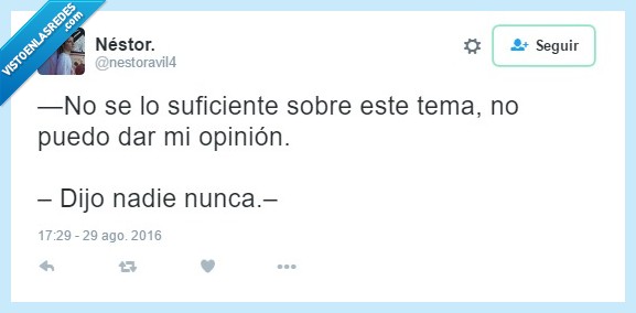 Tweet,Ironía,Nadie,Nunca