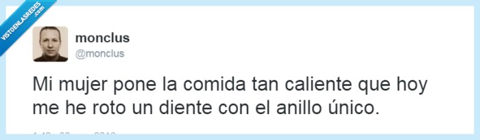 anillo,único,comida,caliente,diente,roto,Orodruin